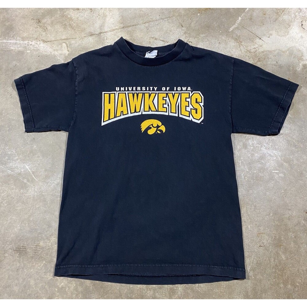 University of Iowa Hawkeyes T-Shirt Black Yellow CI Sport Medium